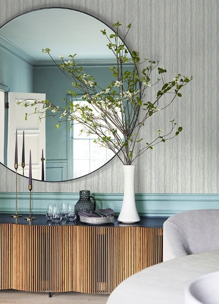 Hilton Aqua Marbled Paper Wallpaper