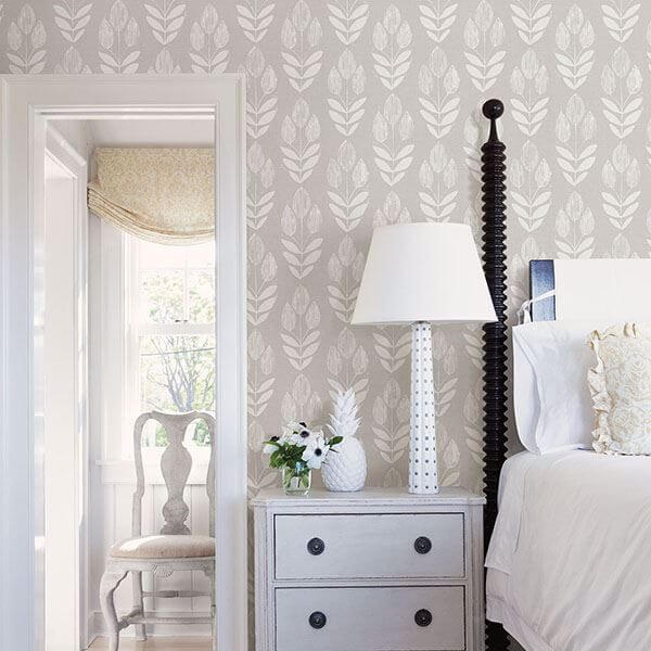 Garland Dove Block Tulip Wallpaper