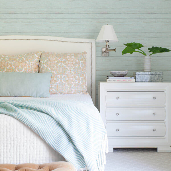 Ozma Aqua Wood Plank Wallpaper