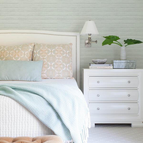 Ozma Light Blue Wood Plank Wallpaper