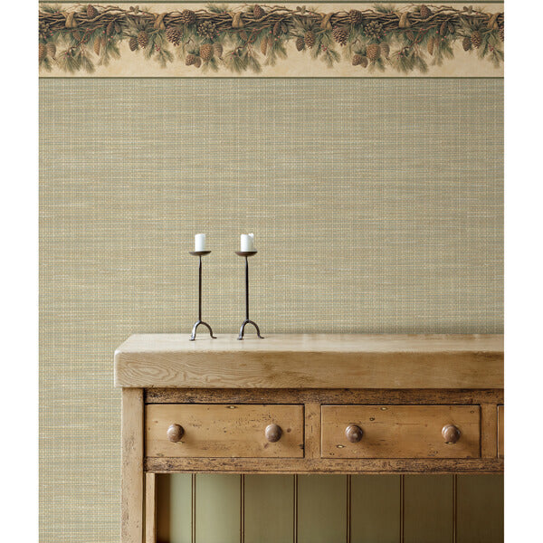 Kent Seafoam Woven Wallpaper