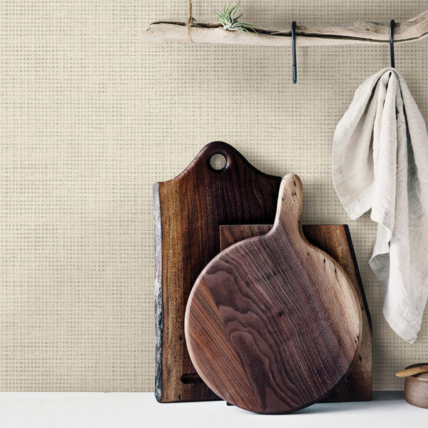 Nimmie Bone Basketweave Wallpaper