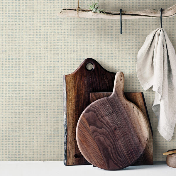 Nimmie Khaki Basketweave Wallpaper