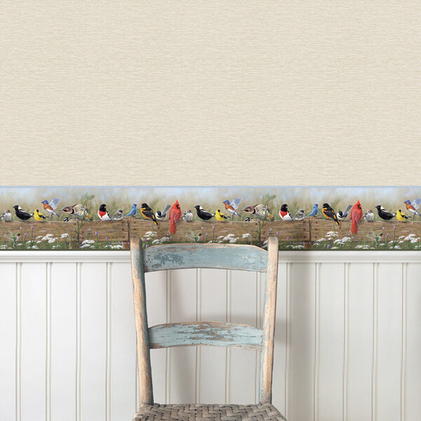 Flock Multicolor Menagerie Wallpaper