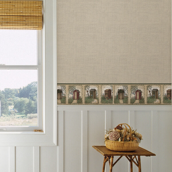 Fisher Sage Outhouse Wallpaper