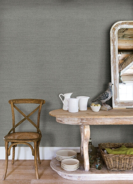 Solitude Grey Distressed Texture Wallpaper