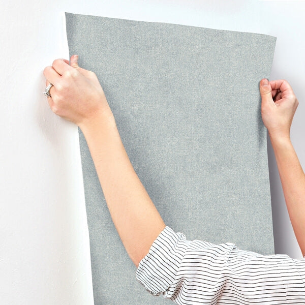 Homespun Denim Textured Wallpaper
