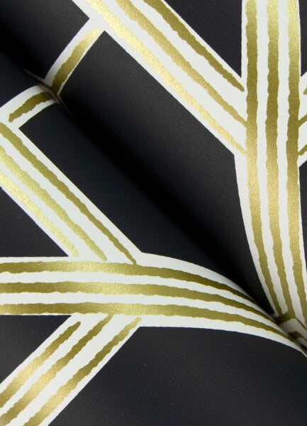 Livia Black Trellis Wallpaper
