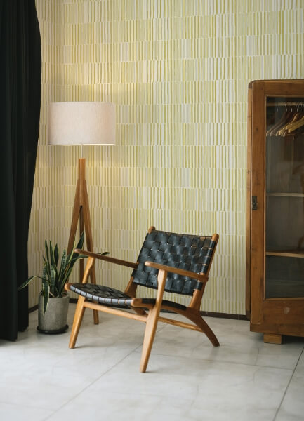 Sabah Yellow Stripe Wallpaper
