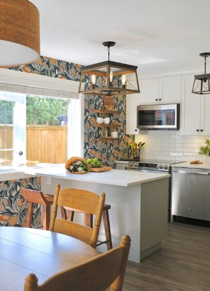 Meyer Teal Citrus Wallpaper