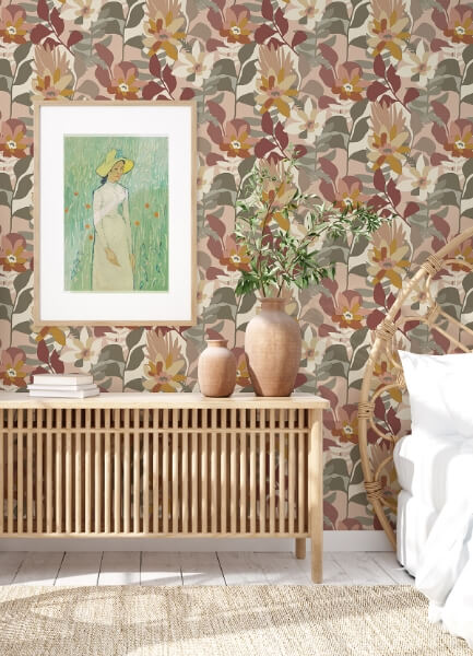 Koko Rose Floral Wallpaper