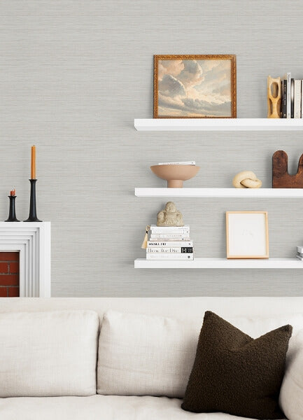 Barnaby Off White Texture Wallpaper