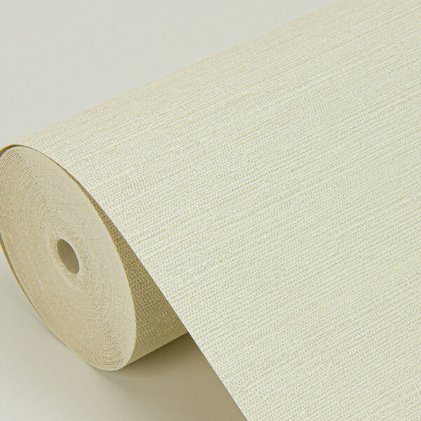 Aida Light Yellow Horizontal Silk Wallpaper