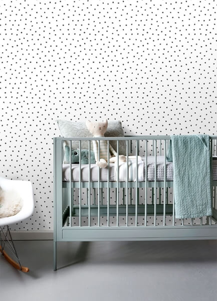 Pixie Black Dots Wallpaper