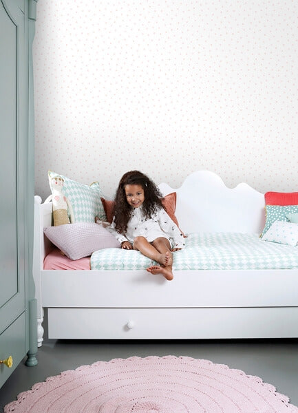 Pixie Pink Dots Wallpaper