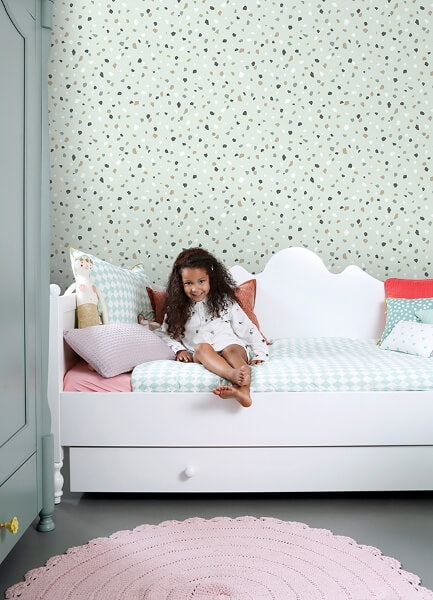 Ona Mint Terrazzo Wallpaper