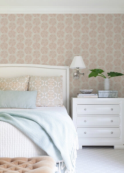 Sea Biscuit Peach Sand Dollar Wallpaper