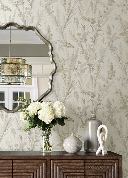 Hillaire Wheat Meadow Wallpaper