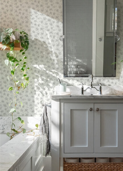 Sofiane Grey Botanical Trail Wallpaper