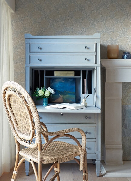 Faustin Neutral Floral Wallpaper
