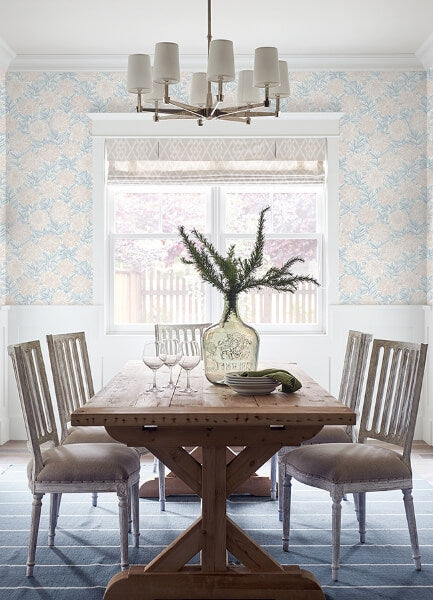 Faustin Blush Floral Wallpaper