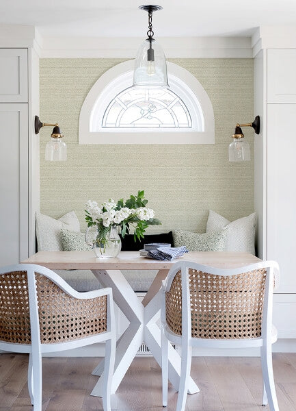 Balantine Sage Weave Wallpaper