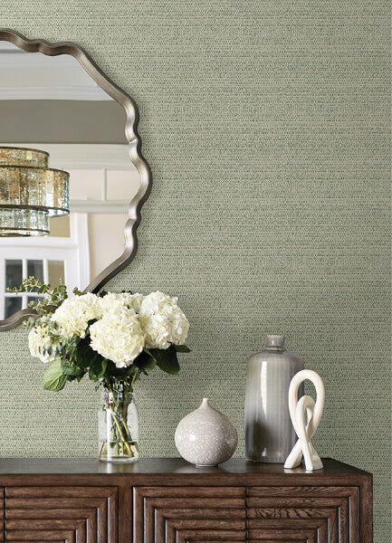 Balantine Teal Weave Wallpaper