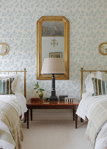 Ardell Light Blue Botanical Wallpaper