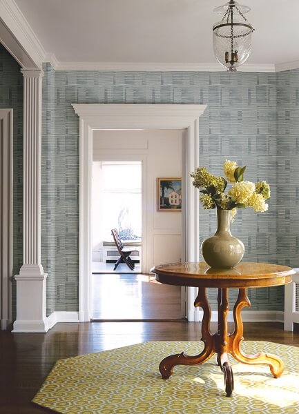 Callaway Denim Woven Stripes Wallpaper