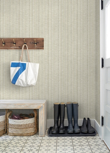 Simon Beige Woven Texture Wallpaper