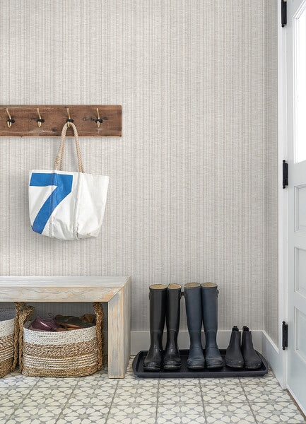 Simon Neutral Woven Texture Wallpaper