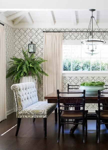 Gallina Charcoal Trellis Wallpaper