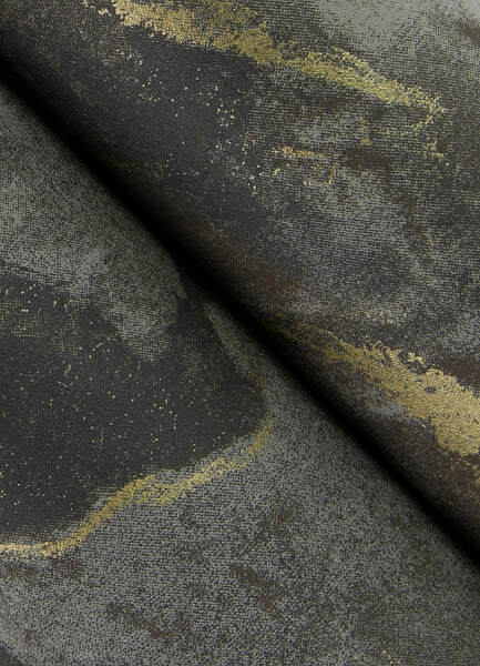 Silenus Charcoal Marbled Wallpaper