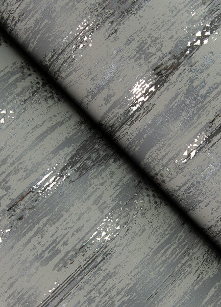 Kintana Pewter Abstract Trellis Wallpaper