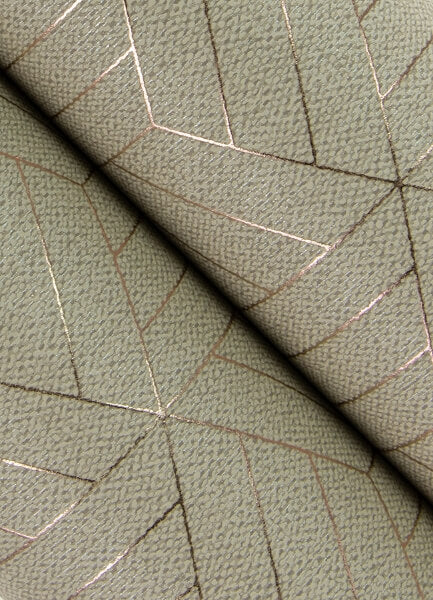 Izarra Copper Geometric Block Wallpaper