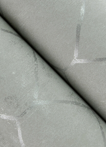 Rauta Silver Hexagon Tile Wallpaper