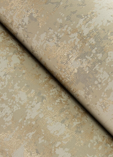 Haliya Gold Metallic Plaster Wallpaper