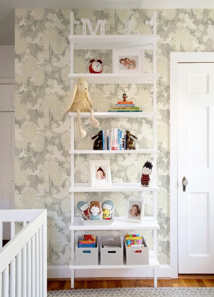 Drömma Light Grey Songbirds and Sunflowers Wallpaper