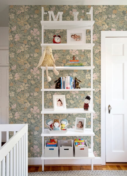 Midsommar Grey Floral Medley Wallpaper