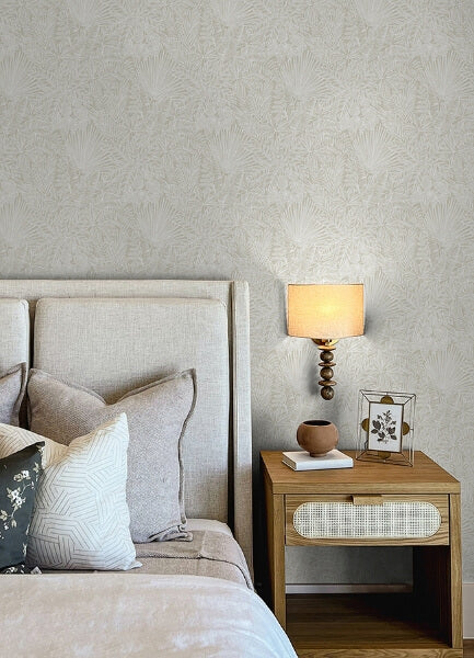 Vita Off-White Botanical Wallpaper