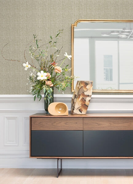 Kantera Chestnut Fabric Texture Wallpaper