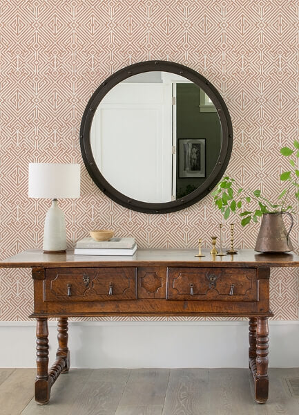 Lyon Coral Geometric Key Wallpaper