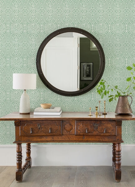 Lyon Green Geometric Key Wallpaper