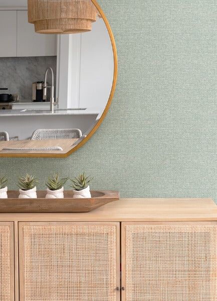 Minerva Teal Texture Geometric Wallpaper