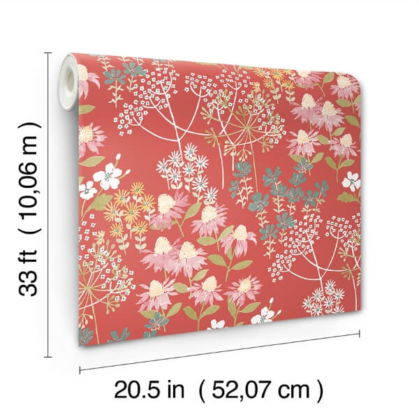 Cultivate Red Springtime Blooms Wallpaper