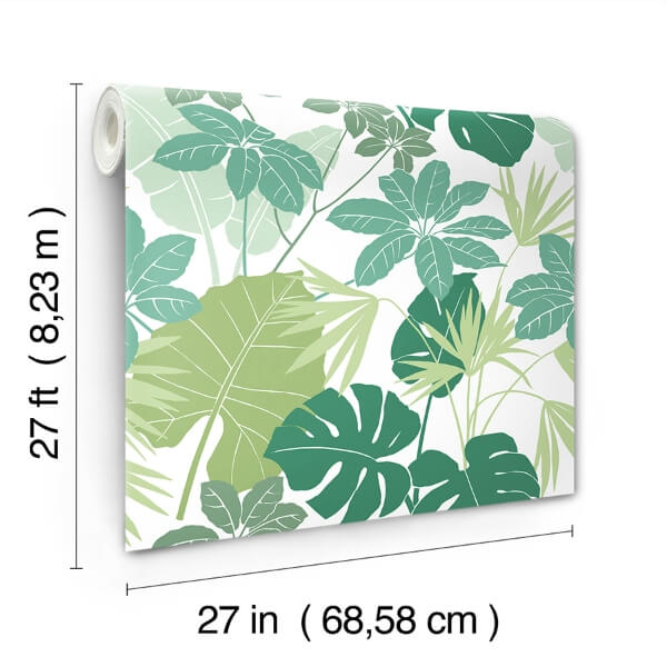 Medellin Green Rainforest Floor Wallpaper