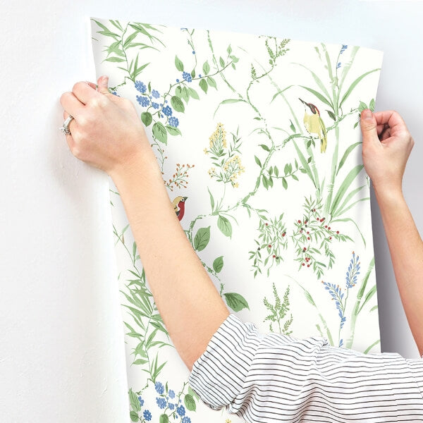 Imperial Garden Green Botanical Wallpaper