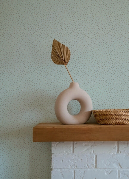 Cassie Light Blue Petite Polka Wallpaper