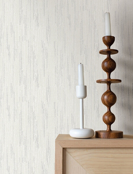 Baris Silver Stipple Stripe Wallpaper
