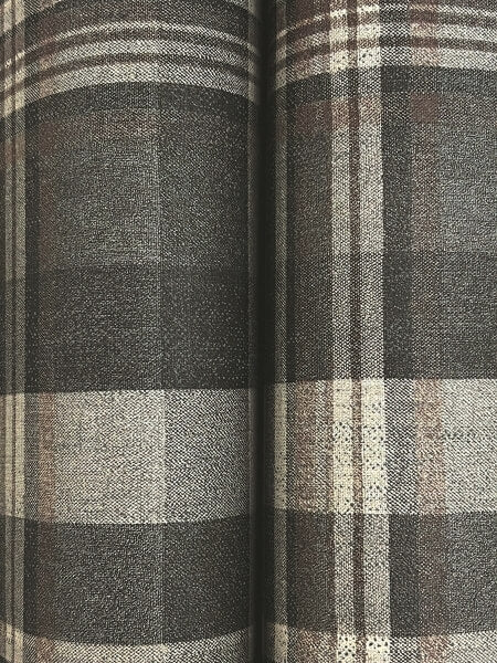 Dutton Plaid Charcoal Wallpaper
